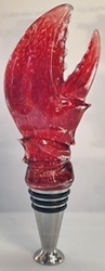 glass bottle stopper in shape of lobster claw