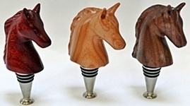 carved horse bottle stoppers