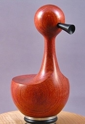 Off-center wood turning, duck stopper