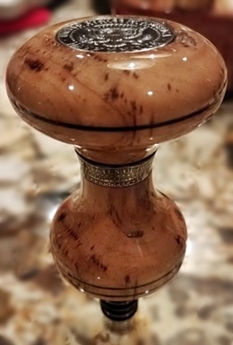 Texas Madrone woodturned stainless stopper