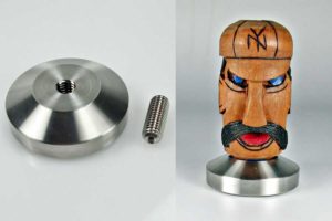 hand carved coffee tamper