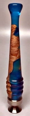 Resin and wood turned bottle opener