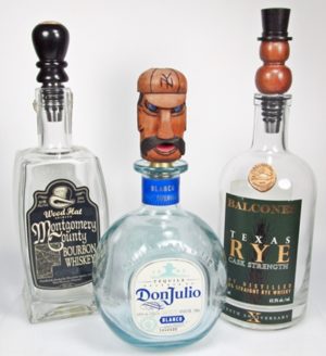 stainless steel stoppers for bourbon and whiskey bottles.