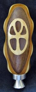 carved wood beer bottle opener