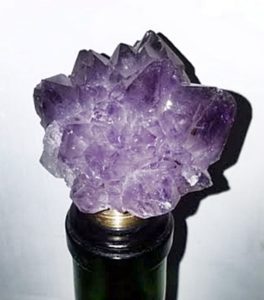 Amethyst bottle stopper