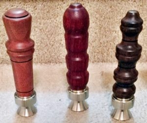 wood turned bottle openers