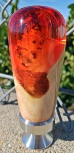 resin and wood bottle cap opener