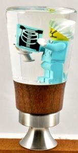 lego doctor on a bottle opener