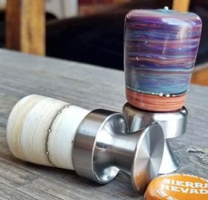 stainless bottle openers with glass handles