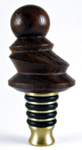 Off-Set brass bottle stopper