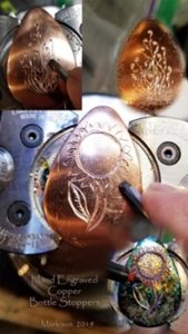 cutting and painting cooper