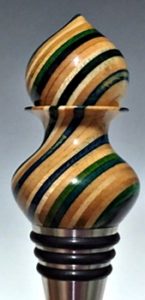 skateboard wood bottle stopper