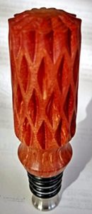 rose engine turned stainless wine stopper