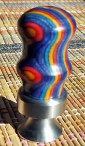 stainless bottle opener colorwood turned top