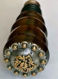 stainless stopper with antique button