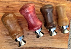 stainless steel bottle cap openers with turned wood handles