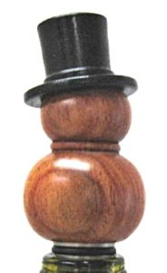 woodturning on bottle stopper