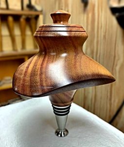dancing wood wine bottle stopper