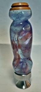 resin and wood stainless bottle opener