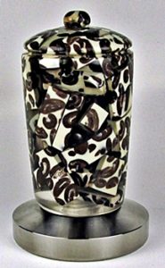 espresso coffee tamp with coffee beans