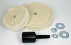 buffing wheel system for wood lathe