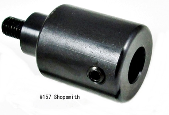 Niles ShopSmith bottle stopper mandrel