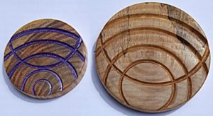 off center pendant woodturning