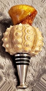 sea urchin bottle stopper