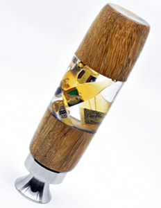 beer bottle opener turned wood