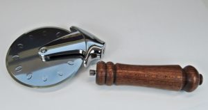 turned wood handle for pizza cutter
