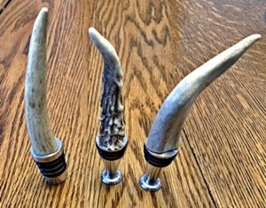 deer antler on bottle stoppers