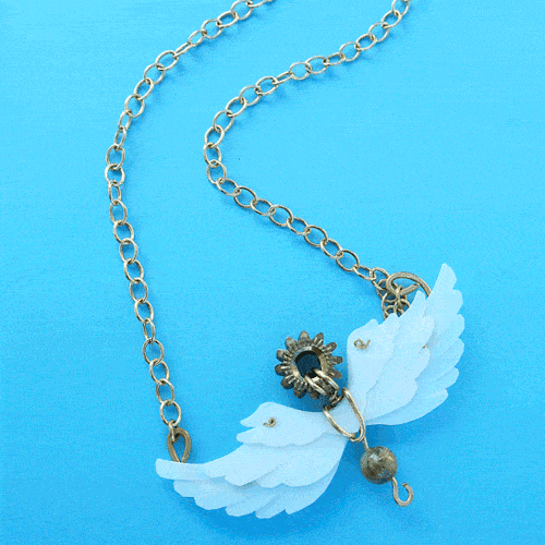 earrings made from drum