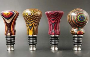 Niles bottle stoppers colorwood turned