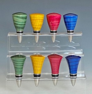 Bob Rotche stainless steel bottle stoppers