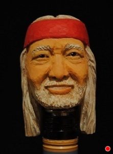 Willie Nelson carving