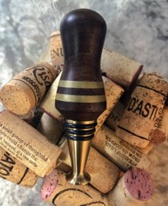 torched stainless wine stopper