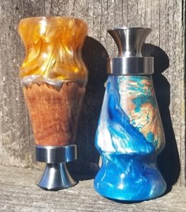 resin top on stainless bottle opener