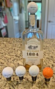 golf ball bourbon bottle stoppers