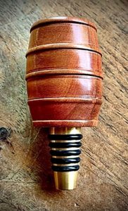 brass bourbon bottle stopper