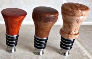 Stainless wine bottle stoppers