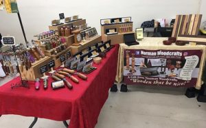 Christmas craft show display