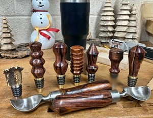 Brass whiskey bottle stoppers made in America