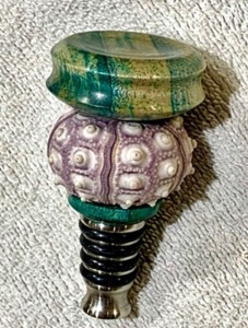 resin poured into shell