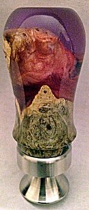 resin and burl bottle opener