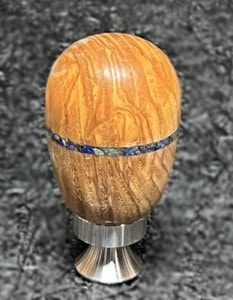 stainless bottle opener with inlay