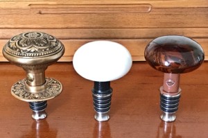 antique door knob bottle stoppers