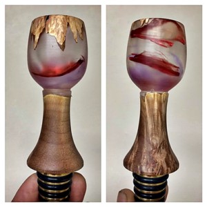 resin turned wine bottle stoppers