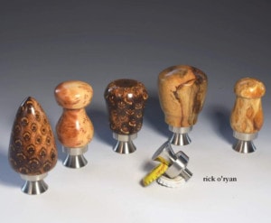 Hand turned wood bottle openers