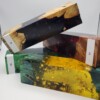 hybrid wood and resin handle blank