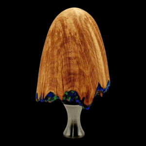 Maple burl cap bottle stopper.
